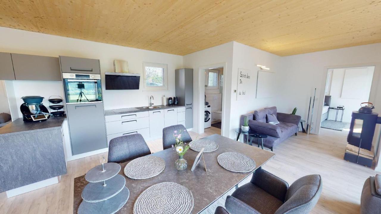 Modernes Ferienhaus Mit Panoramablick روسيغ المظهر الخارجي الصورة